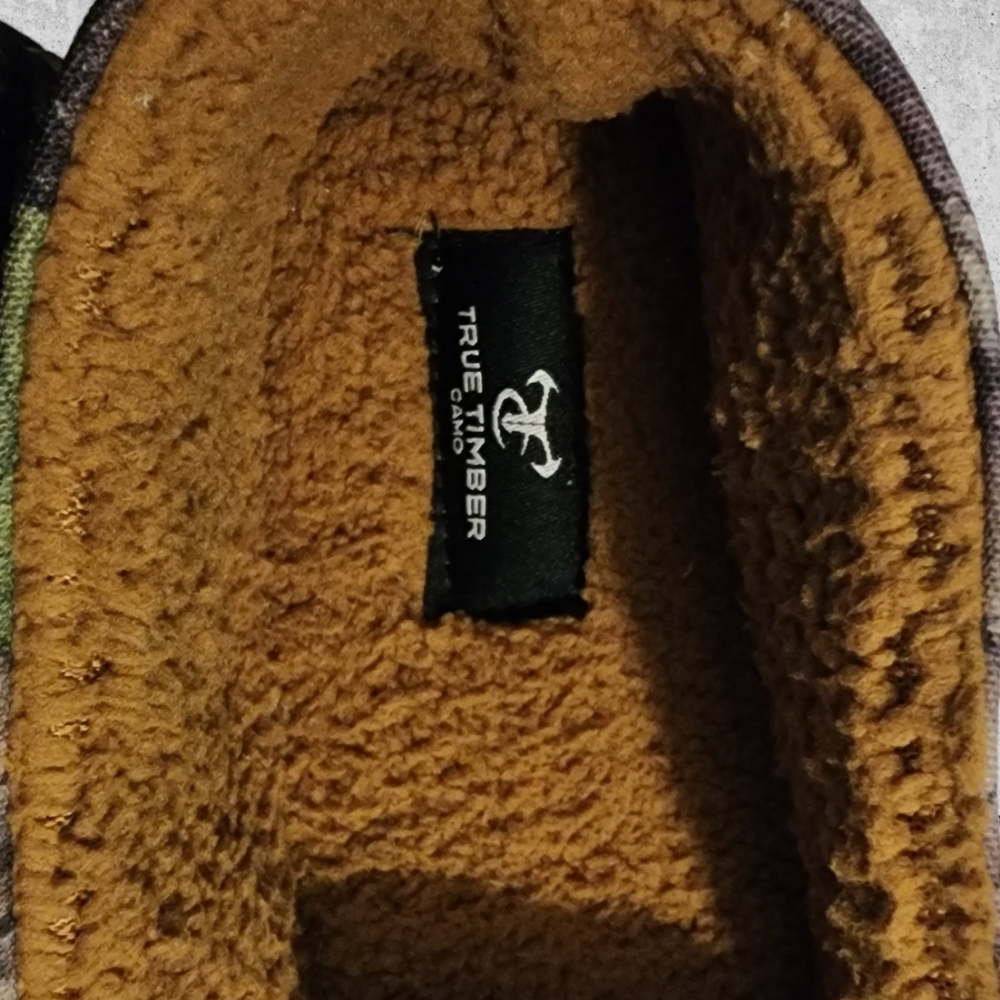 True Timber Men's Camouflage Memory Foam Moccasin Slippers - Size 13 - Picture 4 of 6